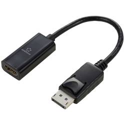 Renkforce RF-5596324 DisplayPort / HDMI adaptér [1x zástrčka DisplayPort - 1x HDMI zásuvka] černá 4K UHD 23 cm