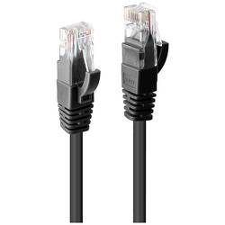 LINDY 48075 RJ45 síťové kabely, propojovací kabely CAT 6 U/UTP 0.30 m černá 1 ks