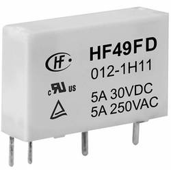 Hongfa HF49FD/012-1H12F, HF49FD/012-1H12F relé do DPS, monostabilní, 1 cívka, 30 V/DC, 250 V/AC, 5 A, 1 ks