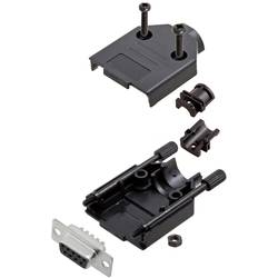 TRU COMPONENTS TCDTPKP09DMSK 7709028 sada D-SUB zásuvková lišta 180 ° Pólů: 9 pájecí kalíšek 1 ks