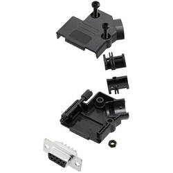 TRU COMPONENTS TCD45PKP09DBSK 7709688 sada D-SUB zásuvková lišta 45 ° Pólů: 9 pájecí kalíšek 1 ks