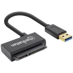 Manhattan Pevné disky/SSD adaptér [1x USB 3.0 zástrčka A - 1x kombinovaná SATA zástrčka 15+7-pólová] Adapter 0.15 m