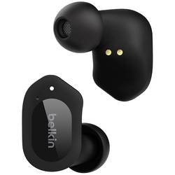 Belkin SoundForm Play In Ear Headset Bluetooth® černá headset, Nabíjecí pouzdro, odolné vůči potu