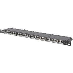 Digitus DN-91624S-SL-SH 24 portů síťový patch panel 483 mm (19) CAT 6 0.5 U osazený