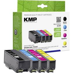 KMP Ink náhradní Epson 26XL, T2621, T2632, T2633, T2634 kompatibilní kombinované balení černá, azurová, purppurová, žlutá E149V 1626,4050