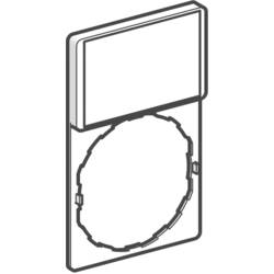 Schneider Electric držák štítků se štítkem (d x š) 50 mm x 30 mm bez potisku černá, červená 1 ks