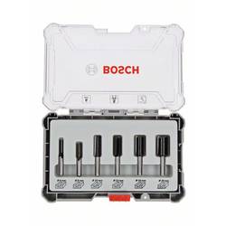 Sada drážkových fréz, dřík 6 mm, 6 ks Bosch Professional NEW-22331