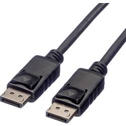 Roline DisplayPort kabel Konektor DisplayPort, Konektor DisplayPort 10.00 m černá 11.04.5766 stíněný Kabel DisplayPort