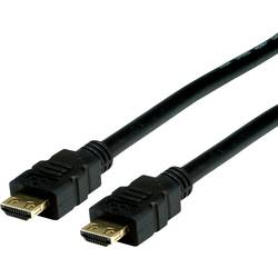 Value HDMI kabel Zástrčka HDMI-A, Zástrčka HDMI-A 7.50 m černá 11.99.5695 4K UHD, dvoužilový stíněný HDMI kabel