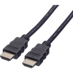 Value HDMI kabel Zástrčka HDMI-A, Zástrčka HDMI-A 1.50 m černá 11.99.5688 4K UHD, dvoužilový stíněný HDMI kabel