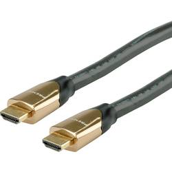 Roline HDMI kabel Zástrčka HDMI-A, Zástrčka HDMI-A 7.50 m černá 11.04.5805 4K UHD, dvoužilový stíněný HDMI kabel