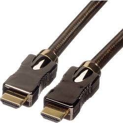 Roline HDMI kabel Zástrčka HDMI-A, Zástrčka HDMI-A 5.00 m černá 11.04.5683 4K UHD, dvoužilový stíněný HDMI kabel
