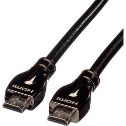 Roline HDMI kabel Zástrčka HDMI-A, Zástrčka HDMI-A 10.00 m černá 11.04.5685 4K UHD, dvoužilový stíněný HDMI kabel