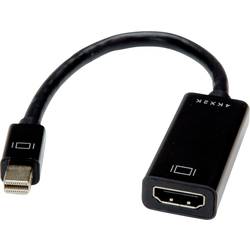 Value Mini-DisplayPort / HDMI kabelový adaptér Mini DisplayPort konektory, Zásuvka HDMI-A 0.15 m černá 12.99.3142 Kabel DisplayPort