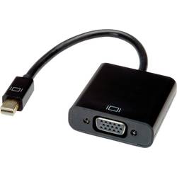 Value Mini-DisplayPort / VGA kabelový adaptér Mini DisplayPort konektory, VGA pólové zásuvka 0.15 m černá 12.99.3126 Kabel DisplayPort