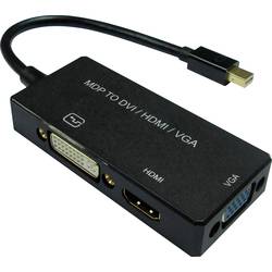 Value Mini-DisplayPort / DVI kabelový adaptér Mini DisplayPort konektory, DVI-I 18+5 pólů zásuvka 0.10 m černá 12.99.3154 Kabel DisplayPort
