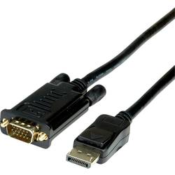 Value DisplayPort / VGA kabelový adaptér Konektor DisplayPort, VGA pólové Zástrčka 5.00 m černá 11.99.5804 Kabel DisplayPort