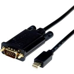 Roline Mini-DisplayPort / VGA kabelový adaptér Mini DisplayPort konektory, VGA pólové Zástrčka 1.50 m černá 11.04.5976 Kabel DisplayPort