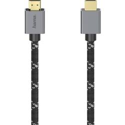 Hama HDMI kabel Zástrčka HDMI-A, Zástrčka HDMI-A 2.00 m šedá, černá 00200504 8K UHD HDMI kabel