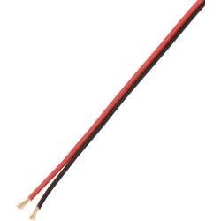 TRU COMPONENTS TC-9202504 reproduktorový kabel 2 x 0.75 mm² černočervená 100 m