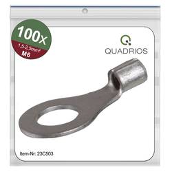 Quadrios 23C503 kulaté kabelové oko Průřez (max.)=2.5 mm² Ø otvoru=6.5 mm bez izolace 100 ks