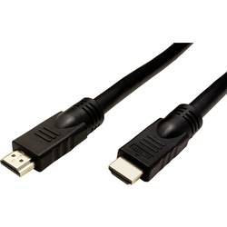 Roline HDMI kabel Zástrčka HDMI-A, Zástrčka HDMI-A 15.00 m černá 14.01.3452 4K UHD, stíněný, Aktivní se zesílením signálu HDMI kabel