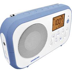 Sangean PR-D12 BT A500437 stolní rádio, AM, FM, Bluetooth, bílá, modrá