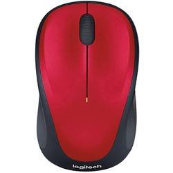 Logitech M235 drátová myš bezdrátový optická červená/černá 3 tlačítko 1000 dpi