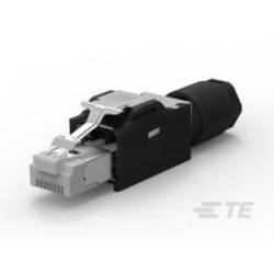 TE Connectivity Konektor RJ45 2120892-1 zástrčka, rovná Počet pólů 8P8C černá 1 ks