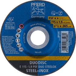 PFERD 62011630 E 115-1,9 PSF DUO STEELOX brusný kotouč lomený Průměr 115 mm Ø otvoru 22.23 mm 10 ks