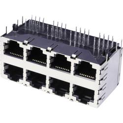 econ connect 3022S4 Dvouřadá multi port 8 x RJ45 3022S4 zásuvka, vestavná horizontální Počet pólů 8P8C kov 1 ks