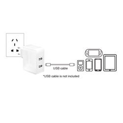 LogiLink PA0094 USB nabíječka do zásuvky (230 V) Výstupní proud (max.) 3400 mA USB Počet výstupů: 2 x