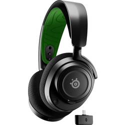 Steelseries Arctis Nova 7X Sluchátka Over Ear Bluetooth®, bezdrátová, 61565, stereo, černá, zelená, Redukce šumu mikrofonu