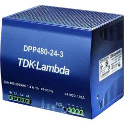 TDK-Lambda DPP480-48-1 síťový zdroj na DIN lištu, 48 V/DC, 10 A, 480 W, výstupy 1 x