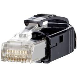 Metz Connect RJ45 zástrčka Cat. 6 Class EA, černá 1401505012-E zástrčka černá 1 ks