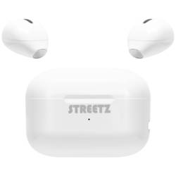 STREETZ TWS-114 In Ear Headset Bluetooth®, TWS-114, stereo, bílá