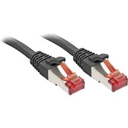 LINDY 47782 RJ45 síťové kabely, propojovací kabely CAT 6 S/FTP 7.50 m černá s ochranou 1 ks