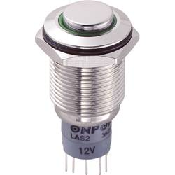 TRU COMPONENTS LAS2GQH-11E/G/12V/N/P, 701897 tlačítko antivandal, 16 mm, 250 V/AC, 3 A, 1 ks