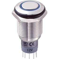 TRU COMPONENTS LAS2GQF-11E/B/12V/S/P, 701895 tlačítko antivandal, 16 mm, 250 V/AC, 3 A, 1 ks