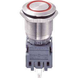 TRU COMPONENTS LAS1-BGQ-11ZE/R/12V, 701930 tlačítkový spínač antivandal, 19 mm, 250 V/AC, 5 A, 1 ks