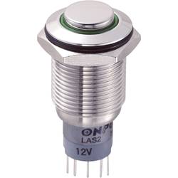 TRU COMPONENTS LAS2GQH-11E/G/12V/S/P, 701933 tlačítko antivandal, 16 mm, 250 V/AC, 3 A, 1 ks