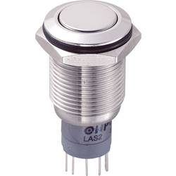 TRU COMPONENTS LAS2GQF-11Z/S/P, 701966 tlačítkový spínač antivandal, 16 mm, 250 V/AC, 3 A, 1 ks