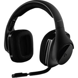 Logitech Gaming G533 Sluchátka Over Ear 981-000634, 7.1 Surround, černá, Redukce šumu mikrofonu, Potlačení hluku