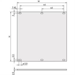 nVent SCHROFF 30847556 přední panel 1 ks