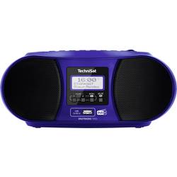 TechniSat DIGITRADIO 1990 0002/3952 CD-rádio, DAB+, FM, AUX, Bluetooth, CD, USB, s USB nabíječkou, funkce alarmu, modrá