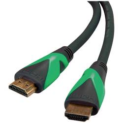 Roline green HDMI kabel Zástrčka HDMI-A, Zástrčka HDMI-A 1.00 m černá 11.44.6010 bez halogenů, krytí TPE HDMI kabel