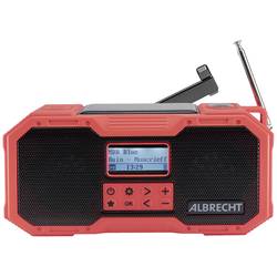 Albrecht DR 112 27911 outdoorové rádio, DAB+, FM, nouzové rádio, USB, Bluetooth, s USB nabíječkou, Ruční klika, Solární panel, voděodolné, nárazuvzdorné,