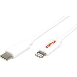 Roline USB kabel USB 2.0 USB-C ® zástrčka, Apple Lightning konektor 1.00 m bílá stíněný 11.02.8335