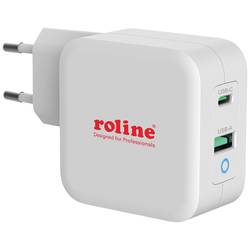 Roline USB nabíječka 65 W vnitřní USB A, USB-C® Počet výstupů: 2 x