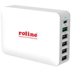 Roline USB nabíječka 60 W vnitřní USB A, USB-C® Počet výstupů: 6 x